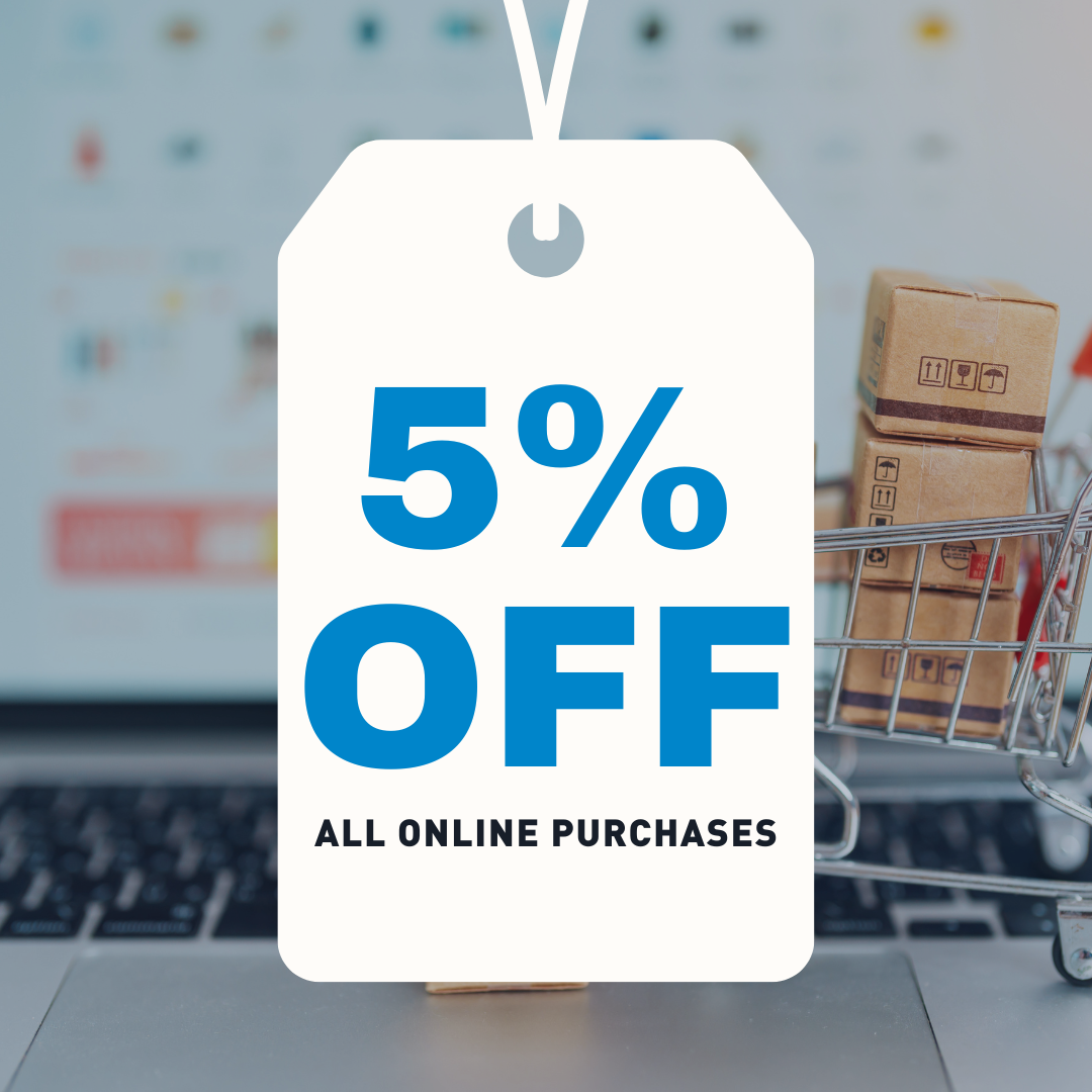 5% discount when you shop online with T-T!