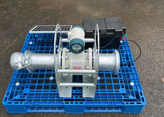 Flowmeter in Frame 