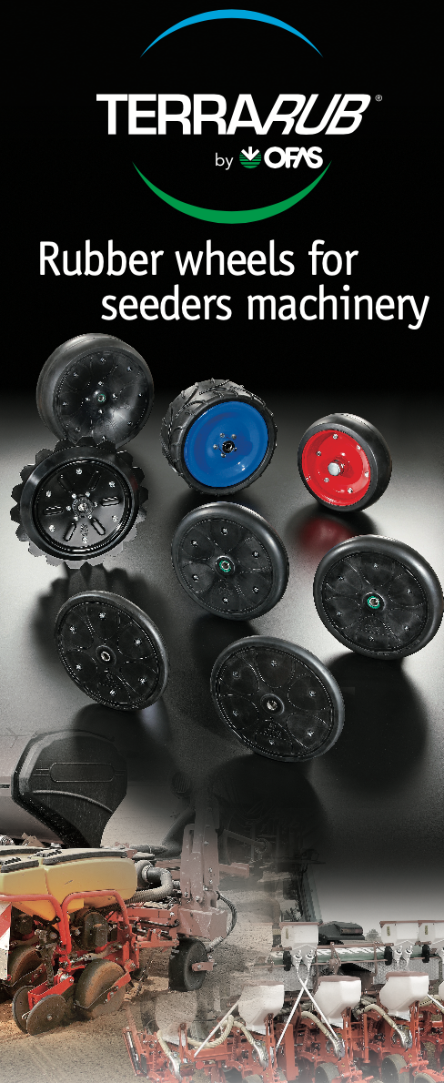 Gauge wheels, press wheels and closing wheels for seeders