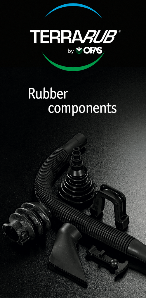 Rubber components for agricultural machines