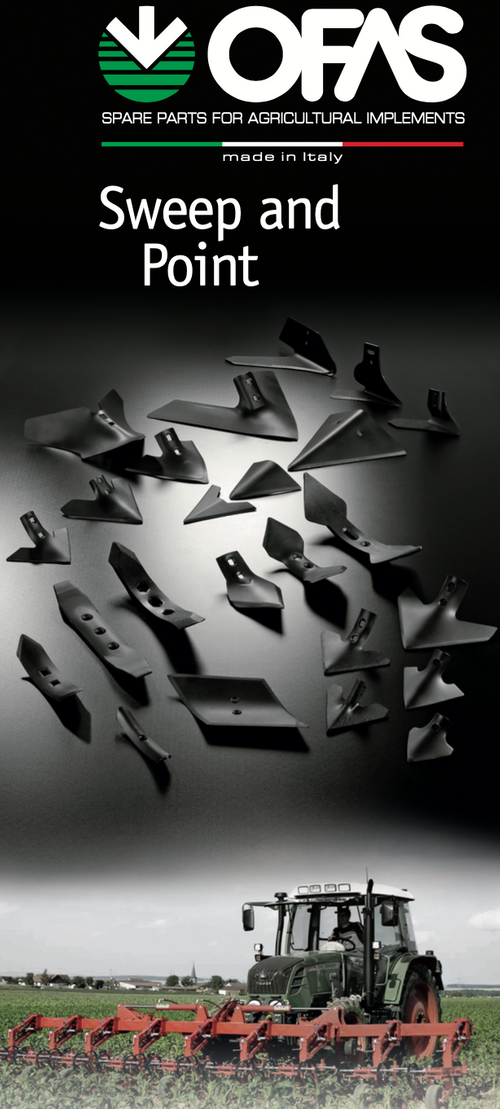 Sweeps, shares, points, mover blades