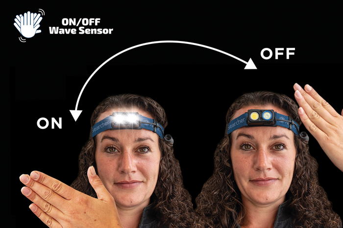 LightWave 1000R - Rechargeable Wave Sensor Head Torch