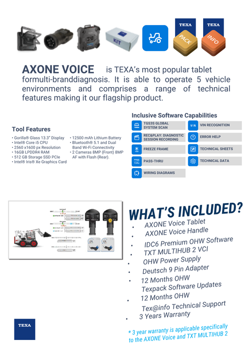 TEXA axone voice OHW pack 