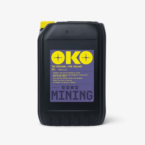 OKO Mining Xtra Tyre Sealant 25 Litre Heavy Duty Puncture Protection Seals 20mm