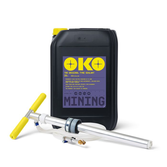 OKO Mining Xtra Tyre Sealant 25 Litre Heavy Duty Puncture Protection Seals 20mm