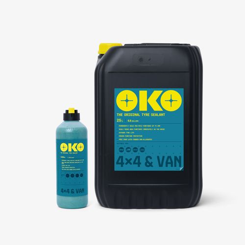 OKO 4x4 & Van Tyre Sealant Light On Road Puncture Protection Seals up to 5mm