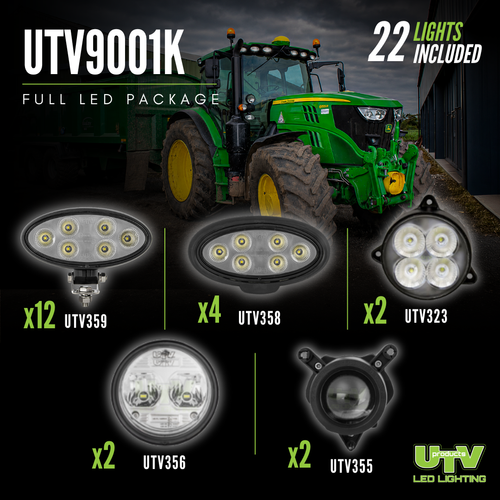 UTV9001K - John Deere R Series Full Lighting Pack – Work & Headlights