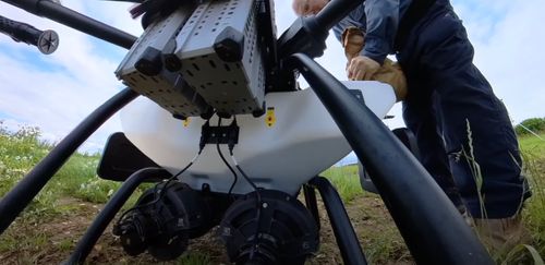 Agri Drone Sowing Oil Seed Rape