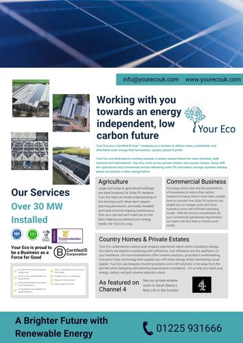 Your Eco Solar PV & Battery Storage
