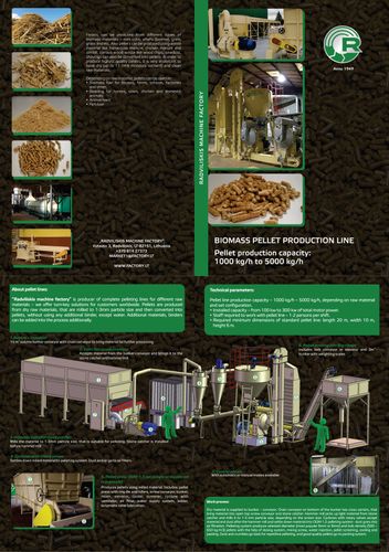 Biomass pellet production line