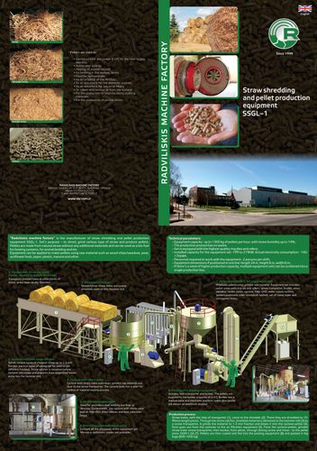 Straw pellet production line