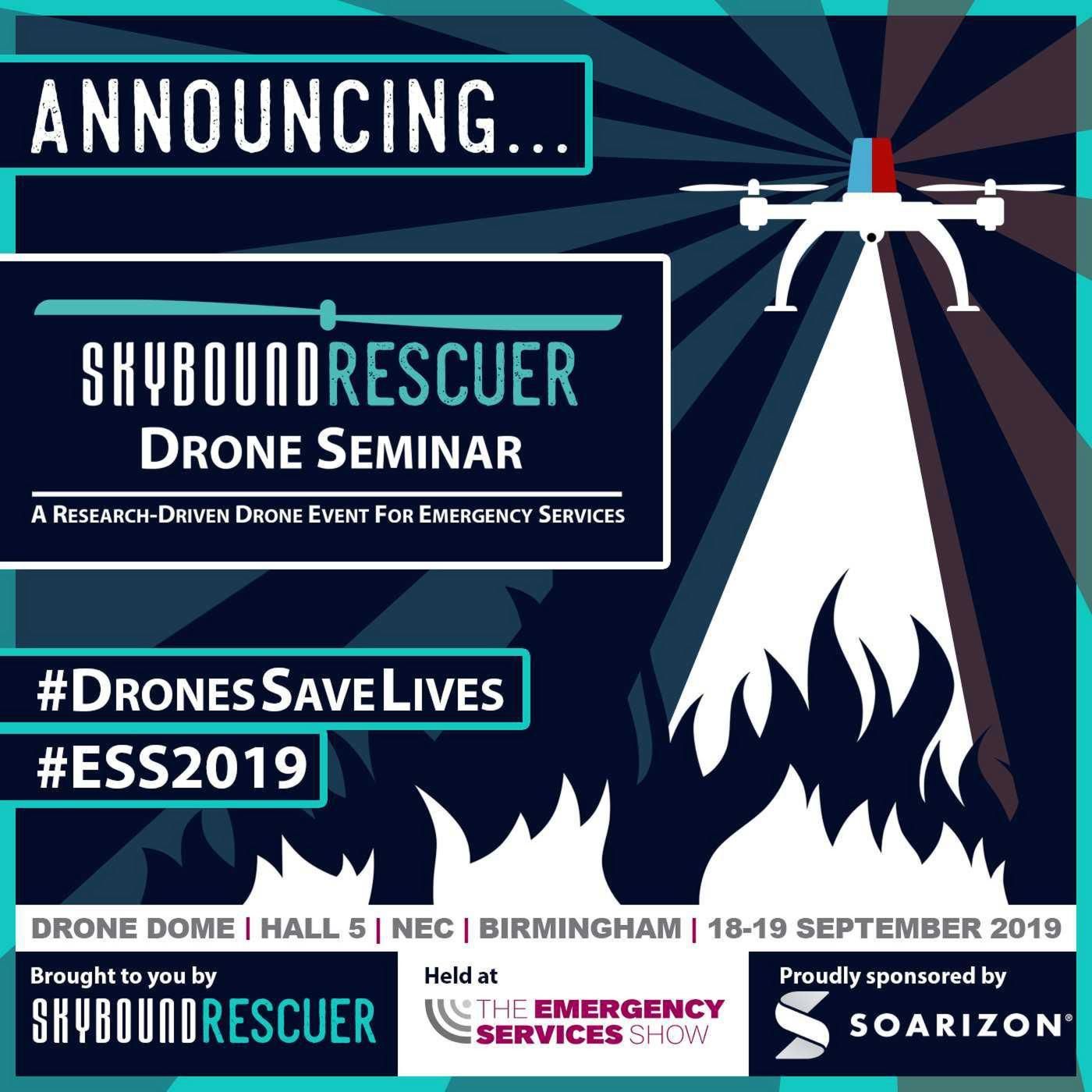 ESS2019 Announces SkyBound Rescuer Drone Seminar and Drone Zone