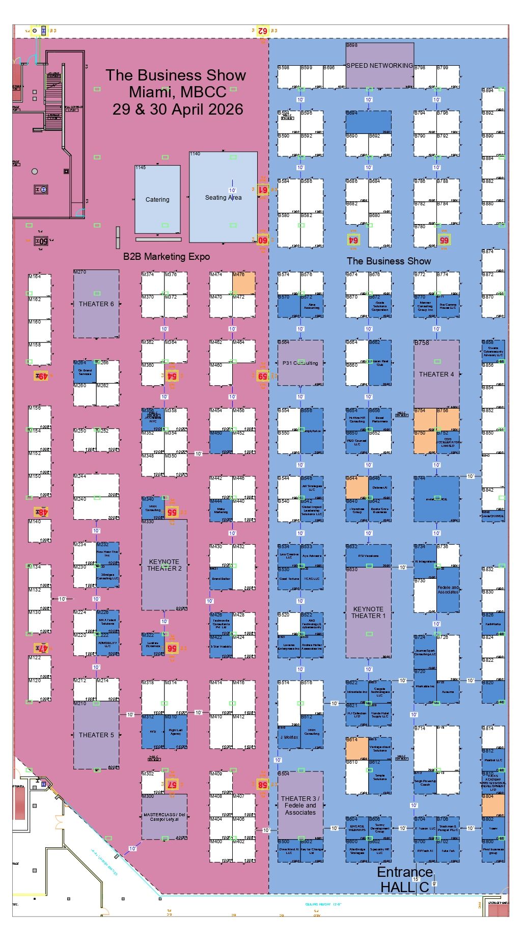 B2B Marketing Expo Miami Floorplan