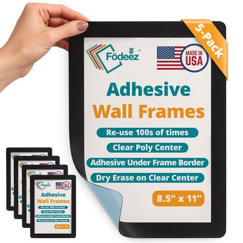 Fodeez® Reusable Adhesive Frames for Walls