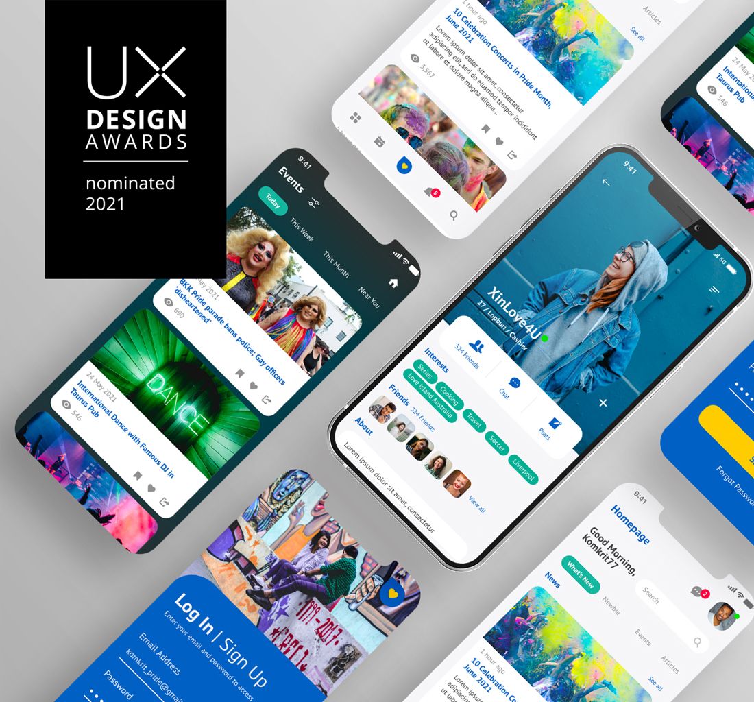 BlazingLove - LGBTQIA+ Platform Nominated for UX Design Awards in Berlin, Germany