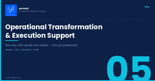Operational Transformation & Execution Support