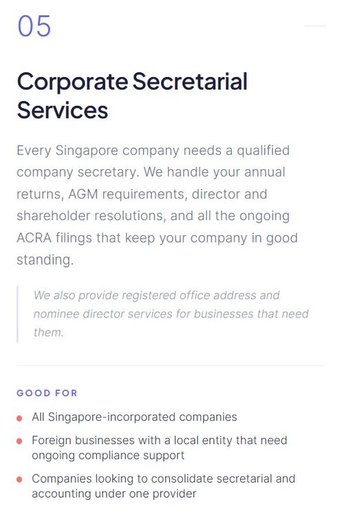 Corporate Secretarial Services