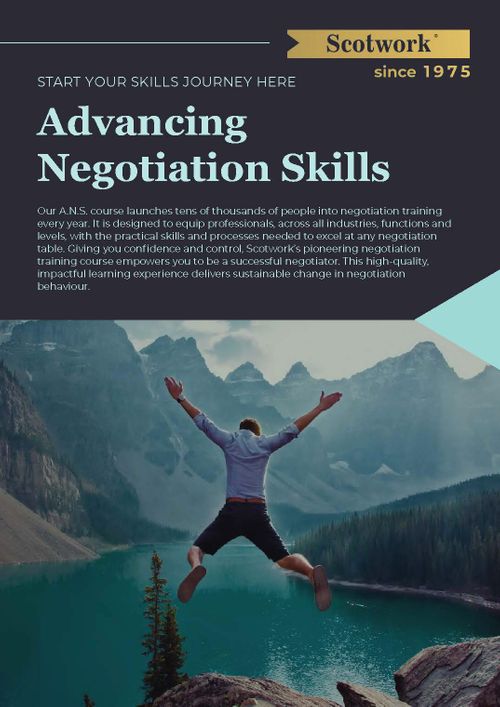 Advancing Negotiation Skills