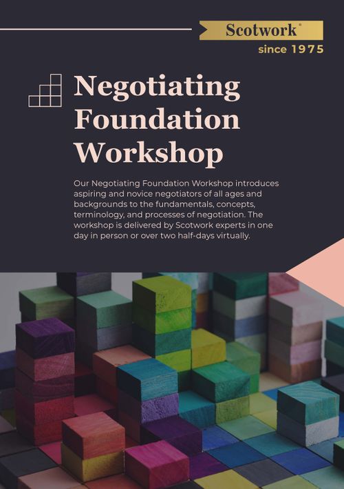 Negotiating Foundation Workshop