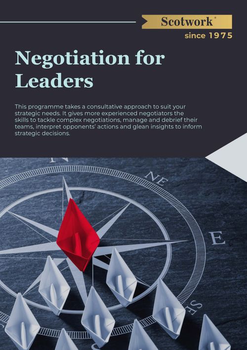 Negotiation For Leaders