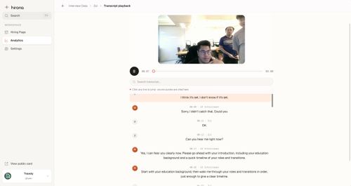 Hirona – AI Interview Agent