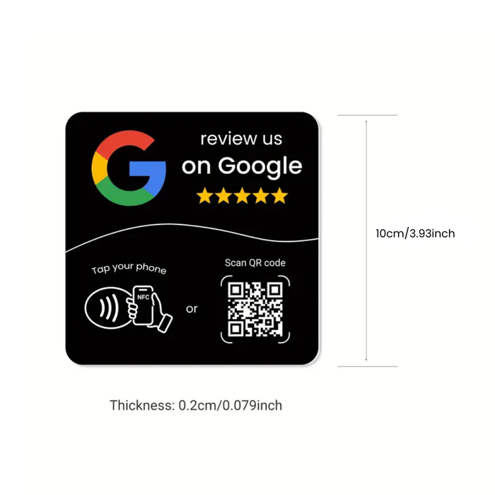 Google Review Plaque