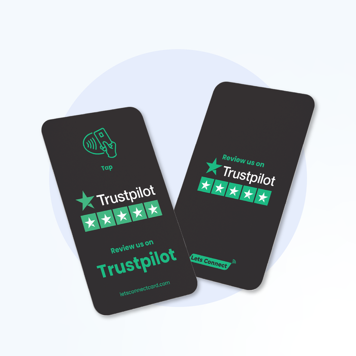 Trustpilot Review Card with NFC & QR code