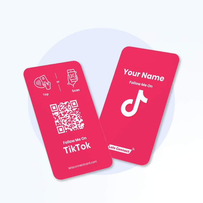 TikTok Display Card with NFC & QR Code