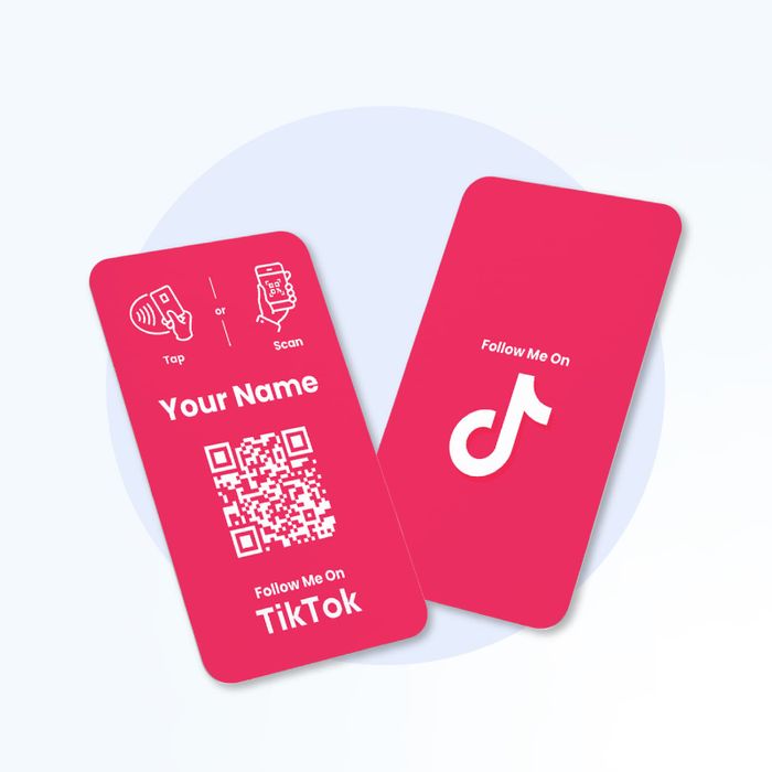 TikTok Display Card with NFC & QR Code