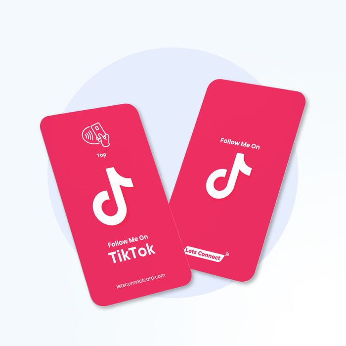 TikTok Display Card with NFC & QR Code