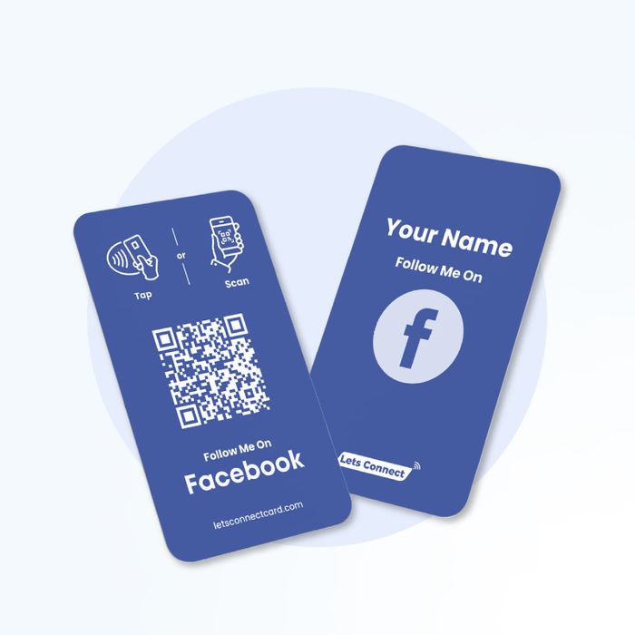 Facebook Business Card with NFC QR Code