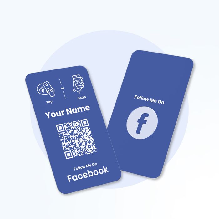 Facebook Business Card with NFC QR Code