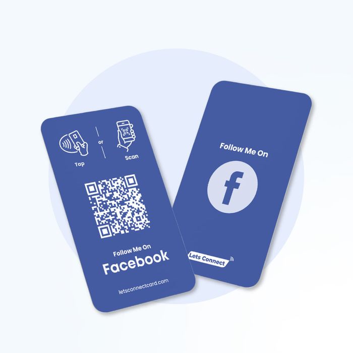 Facebook Business Card with NFC QR Code