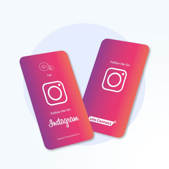 Instagram Business Card with NFC & QR Code