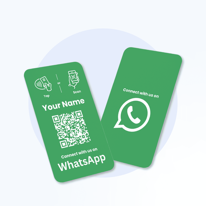 Whatsapp Business Card with NFC QR Code