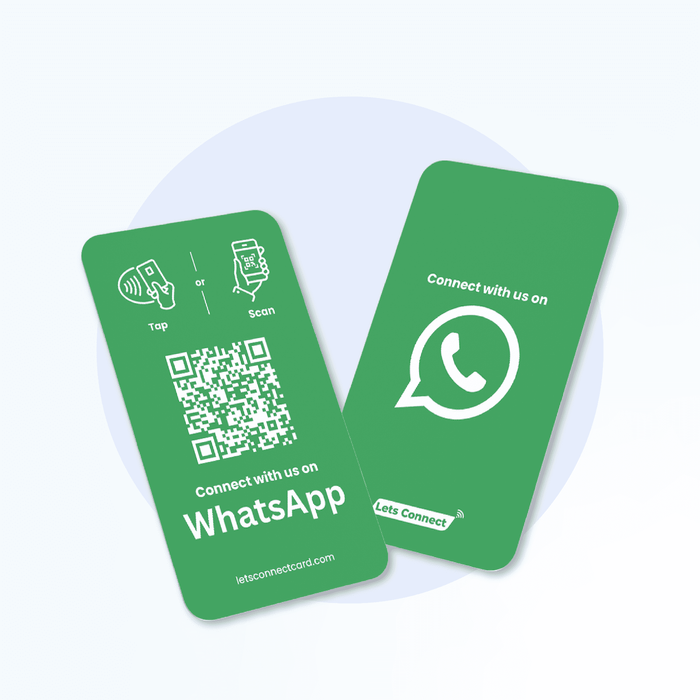 Whatsapp Business Card with NFC QR Code