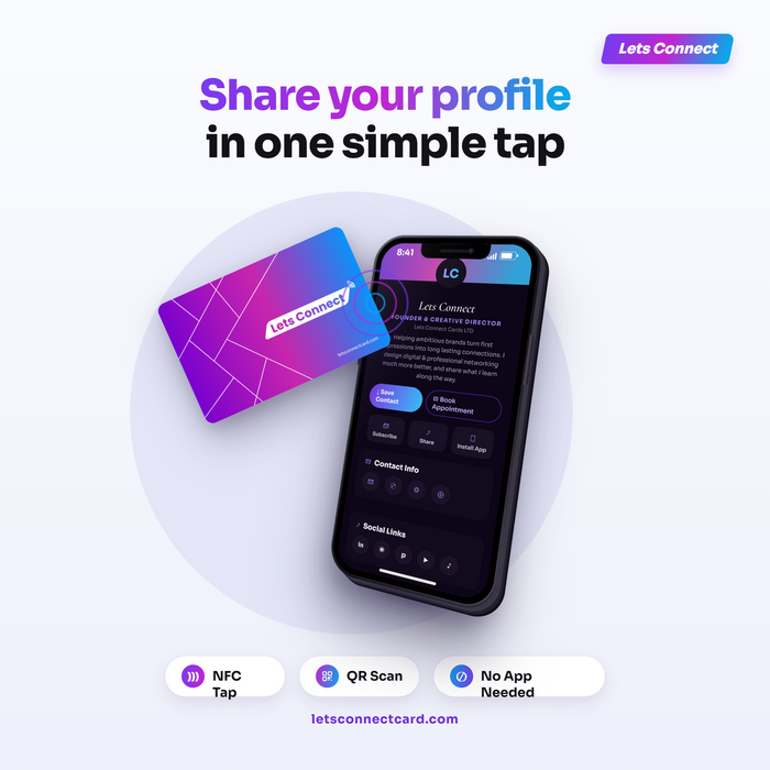 NFC Business Cards with CRM & Lead Capture