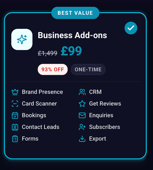 Online Business Card With CRM, Analytics & Lead Capture