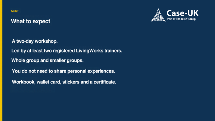 ASIST: Applied Suicide Intervention Skills Training