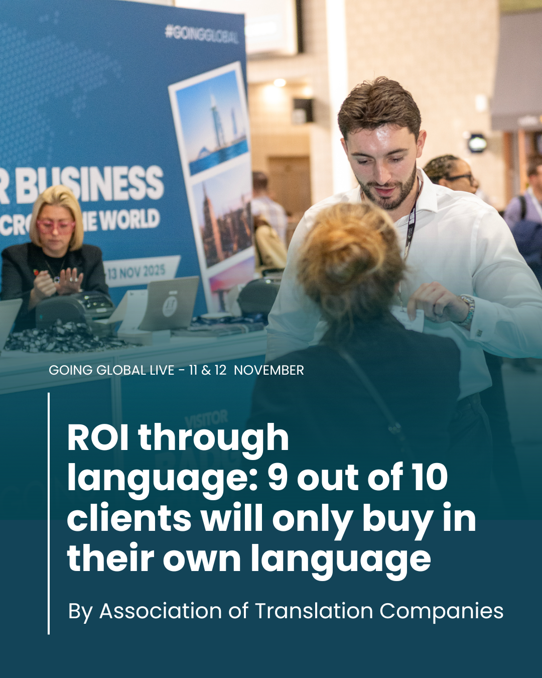 ROI through language: 9 out of 10 clients will only buy in their own language