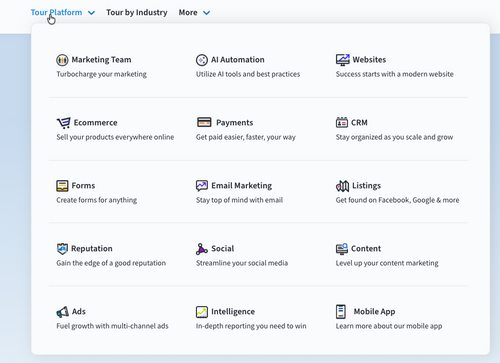 Multi-location marketing platform
