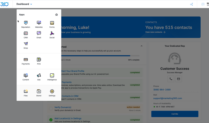 Multi-location marketing platform