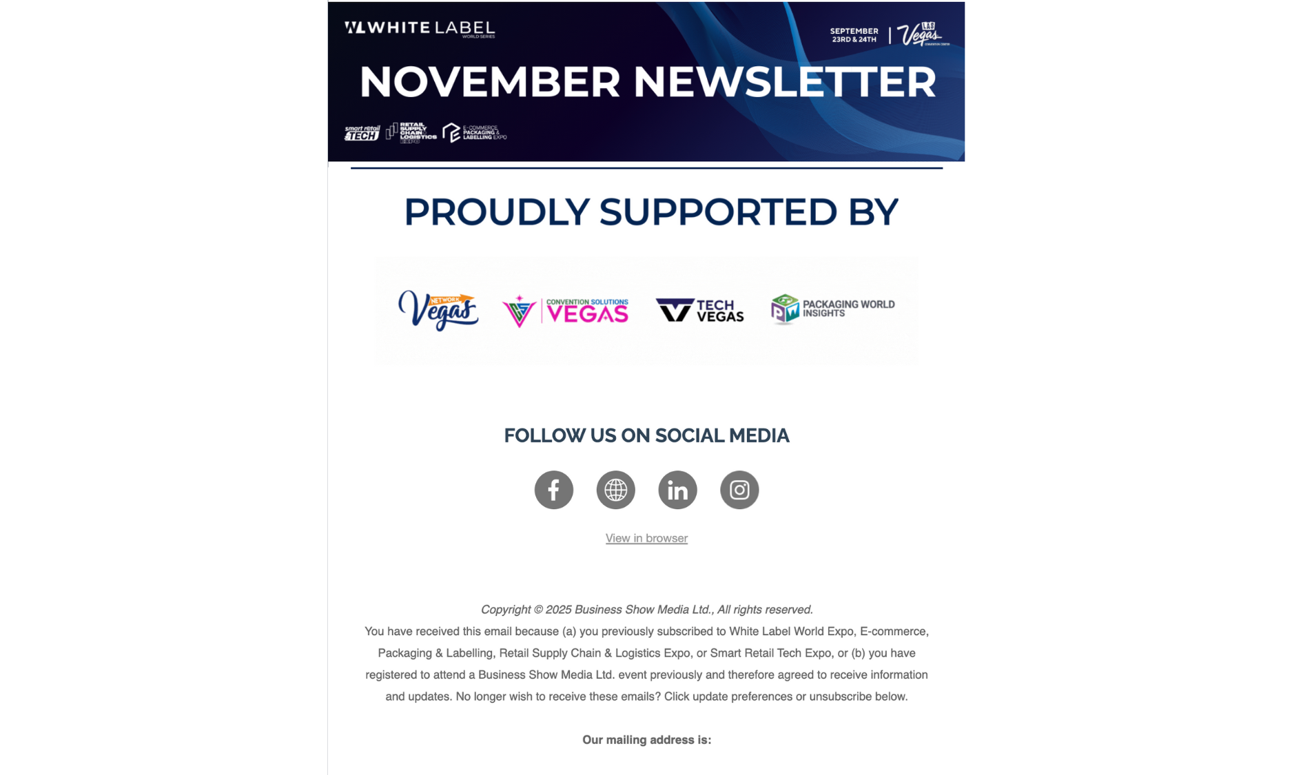 Newsletter Inclusion&nbsp;