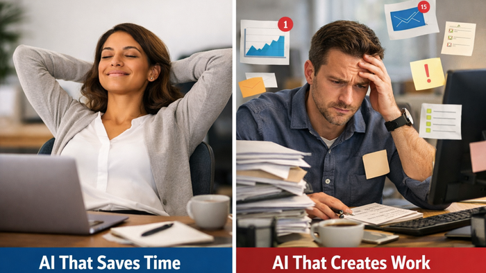 AI That Saves Time vs. AI That Creates Work