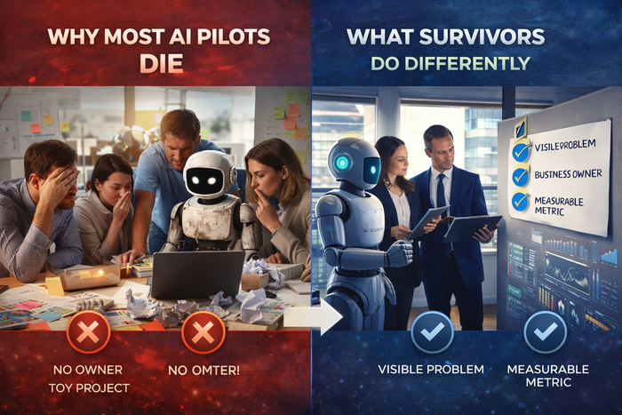 Why Most AI Pilots Die — And What the Survivors Do Differently