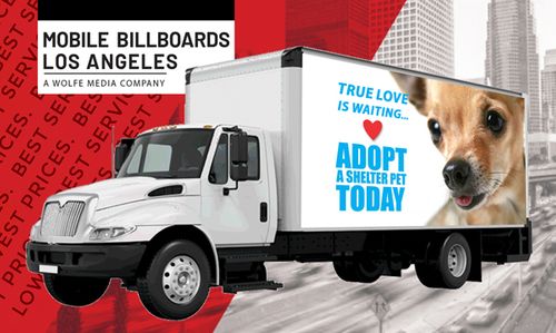 Animal rescue Adoption Mobile Billboard Advertisement