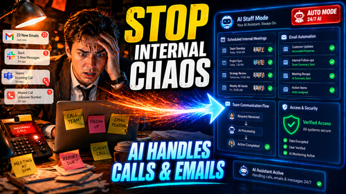 Stop Internal Chaos 🚫 | AI Staff Mode Handles Calls & Emails Automatically