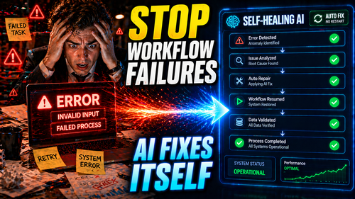 Stop Workflow Failures 🚫 | Self-Healing AI Fixes Errors Instantly