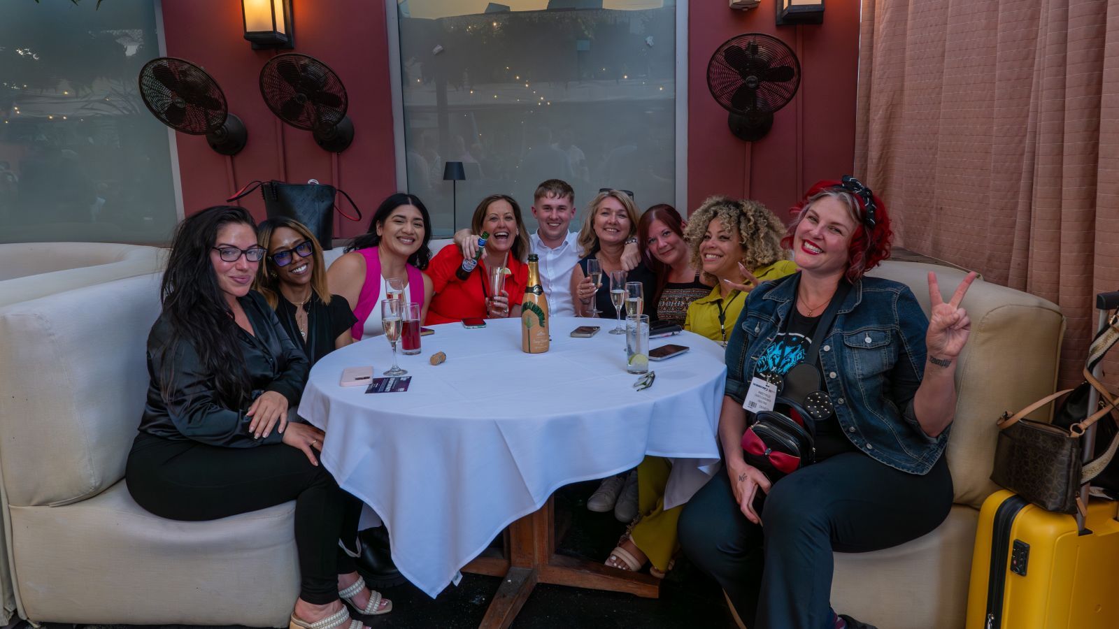 A picture of a group of exhibitors at The Business Show's exhibitor party