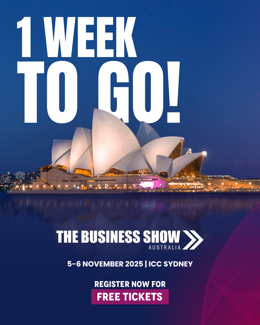 1 Week To Go!
